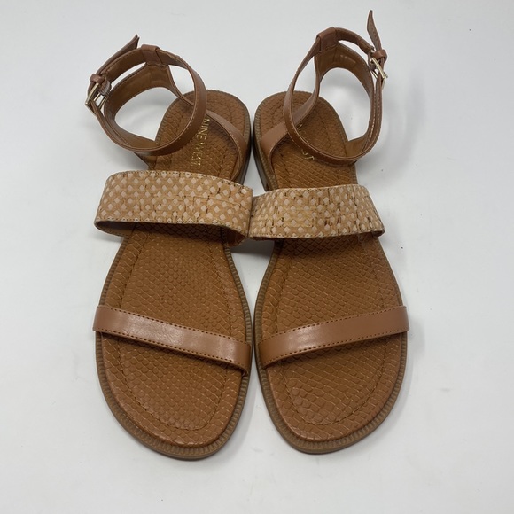 Nine West Brown Tan Sandals Size 9 Excellent Condition - Picture 3 of 10